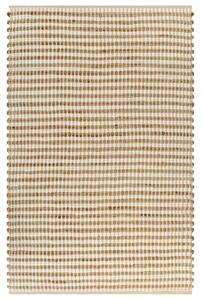 VidaXL Ručno tkani tepih od jute i tkanine 120 x 180 cm prirodni i bijeli