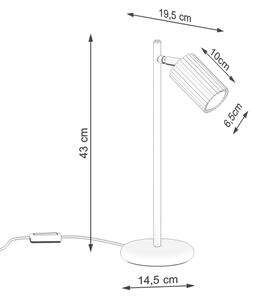 Sollux SL.1643 - Stolna lampa KARBON 1xGU10/10W/230V crvena