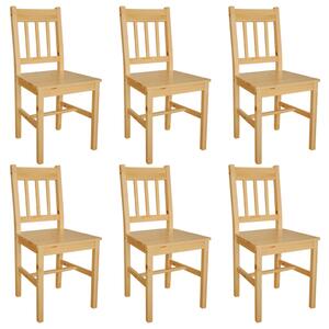 VidaXL Blagovaonske stolice od borovine 6 kom