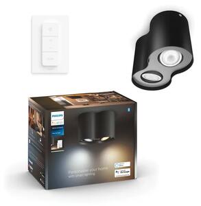 PHILIPS HUE pametni LED reflektor PILLAR PLATE/SPIRAL BLACK 2X4.2W? 8720169320116