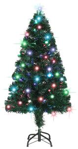 VidaXL Umjetno božićno drvce sa stalkom LED 120 cm optička vlakna