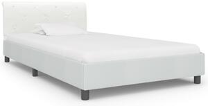 VidaXL Okvir za krevet od umjetne kože bijeli 90 x 200 cm