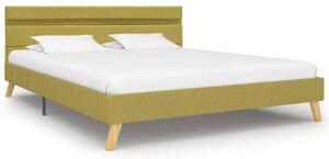 VidaXL Okvir za krevet od tkanine s LED svjetlom zeleni 140 x 200 cm