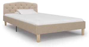 VidaXL Okvir za krevet od tkanine bež 100 x 200 cm