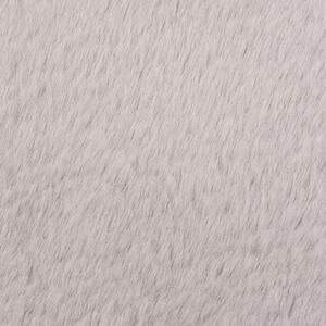 VidaXL Tepih od umjetnog zečjeg krzna 80 cm sivi