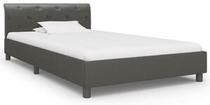 VidaXL Okvir za krevet od umjetne kože sivi 100 x 200 cm