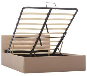 VidaXL Hidraulični okvir za krevet od umjetne kože boja kave 120x200 cm