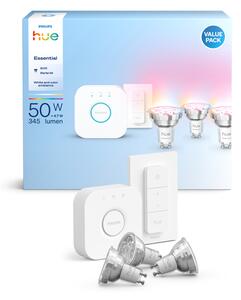 PHILIPS HUE LED reflektor (spot) E White and Color Ambiance 345 GU10 3KIT SW 8721103103758