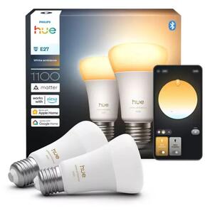 PHILIPS HUE pametna LED žarulja White Ambiance 1100 A60 E27 (2 kom) 8720169364868