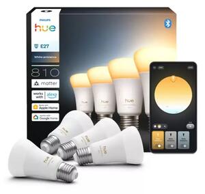 PHILIPS HUE pametna LED žarulja White Ambiance 810 A60 E27 (4 kom) 8720169364745