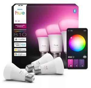 PHILIPS HUE LED reflektor (spot) White and Color Ambiance 810 A60 E27 (3 kom) 8720169364424