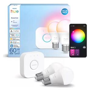 PHILIPS HUE pametna LED žarulja E White and Color Ambiance 806 A60 E27 2KIT 8721103103635