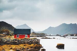Fotografija Small Red fisherman's house, Norway, Natalia Ivanova
