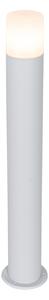 Samostojeća vanjska svjetiljka bijela s opalnim sjenilom 70 cm - Odense