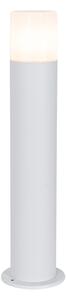Samostojeća vanjska svjetiljka bijela s opalnim sjenilom 50 cm - Odense