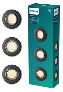 PHILIPS LED downlight PERIDOT ugradbeni KIT okrugla 7W crna #8720169376083 8720169376083