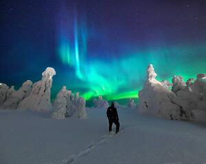 Fotografija Aurora Borealis / Northern Lights, Iso-Syöte, Samuli Vainionpää