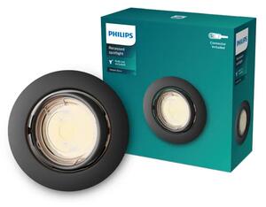 PHILIPS LED downlight PERIDOT ugradbeni KIT okrugla 7W crna #8720169392625 8720169392625