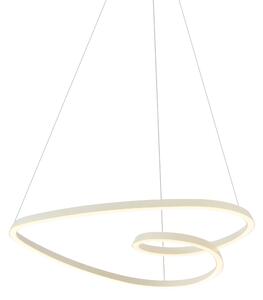 Skandinavska viseća svjetiljka bež 72 cm uklj. LED s 3-stupanjskim prigušivanjem - Circuit