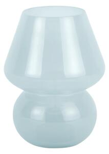 Svijetlo plava LED stolna lampa sa staklenim sjenilom (visina 20 cm) Vintage – Leitmotiv
