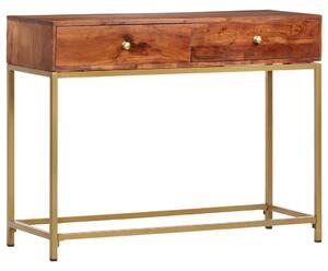 VidaXL Konzolni stol od masivnog bagremovog drva 100 x 35 x 76 cm
