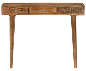 VidaXL Konzolni stol od masivnog drva manga 102 x 30 x 79 cm