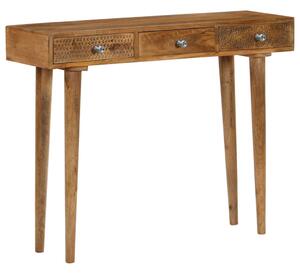 VidaXL Konzolni stol od masivnog drva manga 102 x 30 x 79 cm
