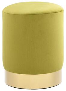 VidaXL Tabure zelena boja senfa i zlatna baršunasti