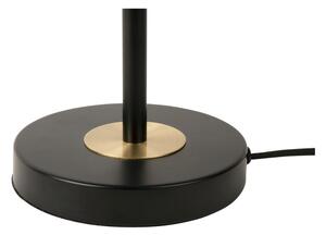Crna stolna lampa s metalnim sjenilom (visina 40 cm) Gold Disc – Leitmotiv