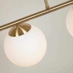 Stropno svjetlo sa staklenim sjenilom u bijelo-zlatnoj boji ø 14 cm Mahala - Kave Home