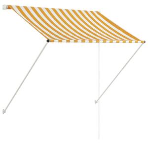 VidaXL Tenda na uvlačenje 100 x 150 cm žuto-bijela