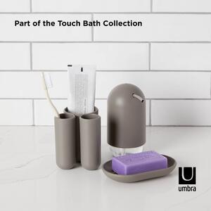 Siva plastična posuda za sapun Touch - Umbra