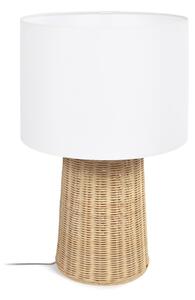 Stolna lampa u prirodnoj boji s tekstilnim sjenilom (visina 51 cm) Kimjit - Kave Home