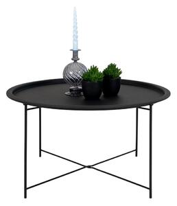 Crni metalni okrugli stolić za kavu ø 75 cm Bastia – House Nordic