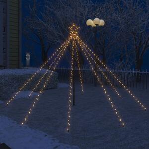 VidaXL Božićno drvce s padajućim LED svjetlima 400 LED žarulja 2,5 m