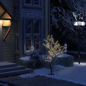 VidaXL Božićno drvce sa 128 LED žarulja toplo bijelo svjetlo 120 cm