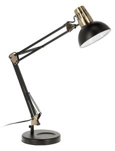 Crna stolna lampa s metalnim sjenilom (visina 84 cm) Kristine - Kave Home