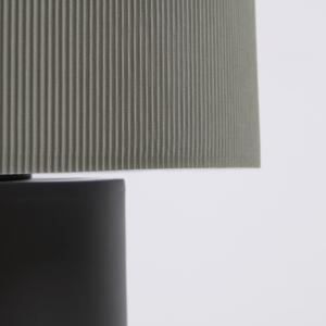 Crno-siva stolna lampa s metalnim sjenilom (visina 50 cm) Domicina - Kave Home