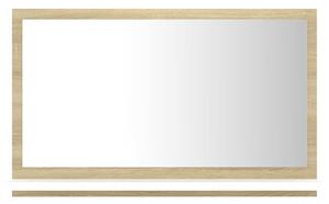 VidaXL Kupaonsko ogledalo bijelo i boja hrasta 60x10,5x37 cm iverica