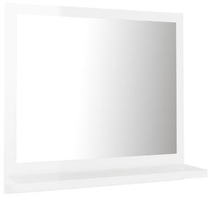 VidaXL Kupaonsko ogledalo visoki sjaj bijelo 40x10,5x37 cm od iverice