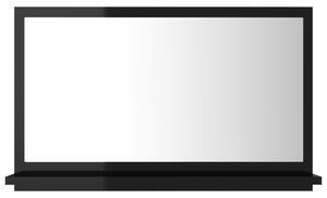 VidaXL Kupaonsko ogledalo visoki sjaj crno 60x10,5x37 cm od iverice