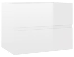 VidaXL Ormarić za umivaonik visoki sjaj bijeli 60x38,5x45 cm iverica