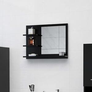 VidaXL Kupaonsko ogledalo crno 60 x 10,5 x 45 cm od iverice