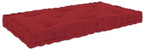 VidaXL Paletni podni jastuk bordo 73 x 40 x 7 cm pamučni