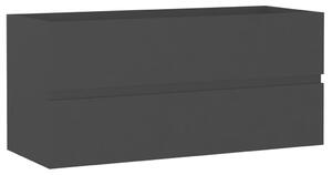 VidaXL Ormarić za umivaonik crni 100 x 38,5 x 45 cm od iverice