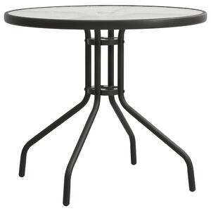 VidaXL Bistro stol antracit Ø 80 x 71 cm čelični