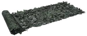 VidaXL Balkonski zastor s tamnozelenim lišćem 500 x 75 cm