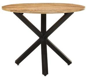 VidaXL Blagovaonski stol okrugli 100x100x75 cm od grubog drva manga