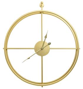 VidaXL Zidni sat zlatni 52 cm željezni