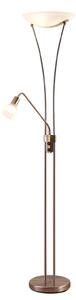 Podne Lampa Lindby, Felicia, Sivo, Dnevna soba, Metal, Moderan